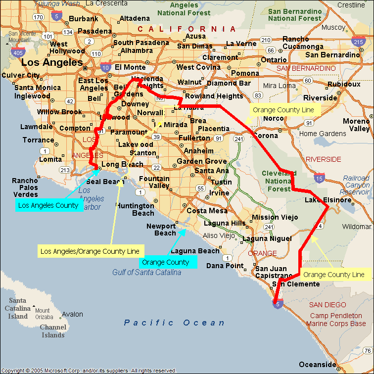 Our service area is outlined in red